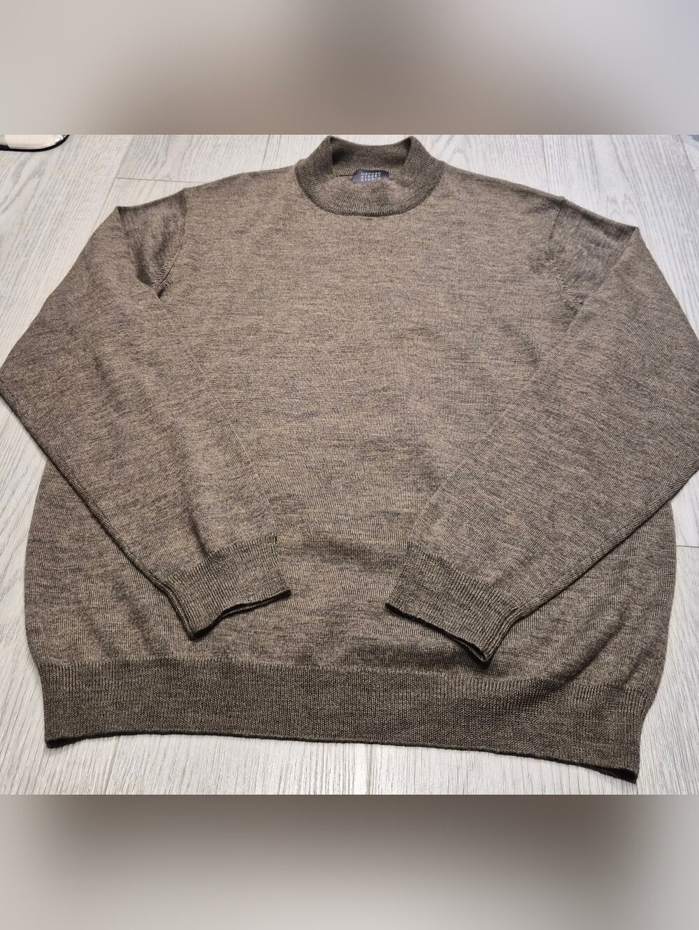 Mercer Street Studio Men's Crewneck Sweater in Heather Taupe